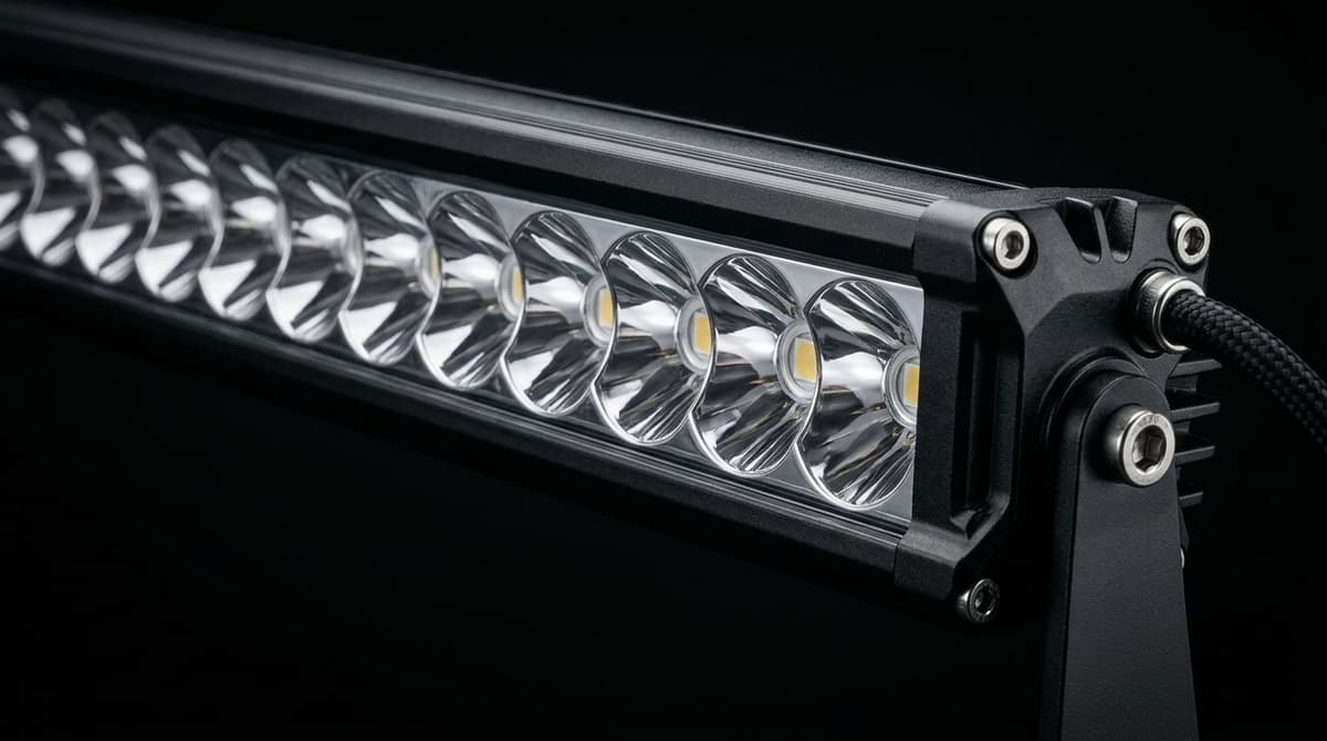 Barre LED simple rangée Next‑Tech, éclairage d'appoint compact longue portée pour 4x4, quad et auto