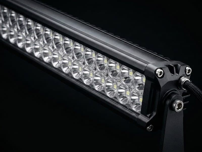 Barre LED droite double rangée Next‑Tech pour 4x4 et SUV, optique haute puissance, faisceau longue portée