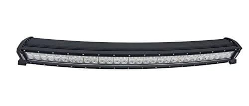 Barre LED incurvée 800mm vue latérale profil fin double rangée éclairage auxiliaire véhicule