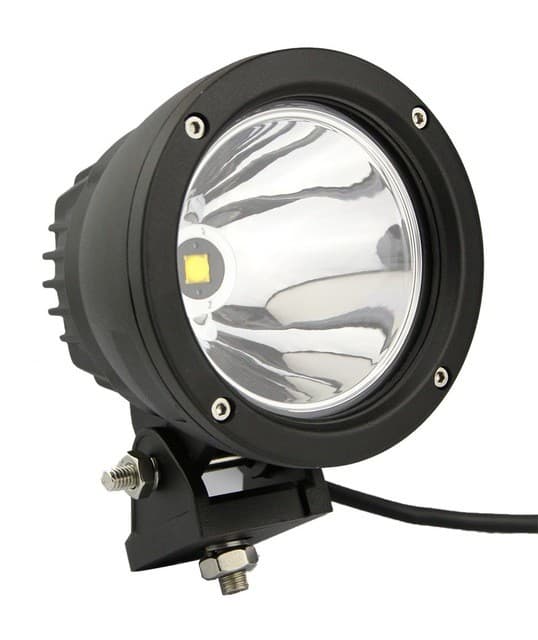 Feu LED longue portée - 25W - rond - 4x4 - 120mm