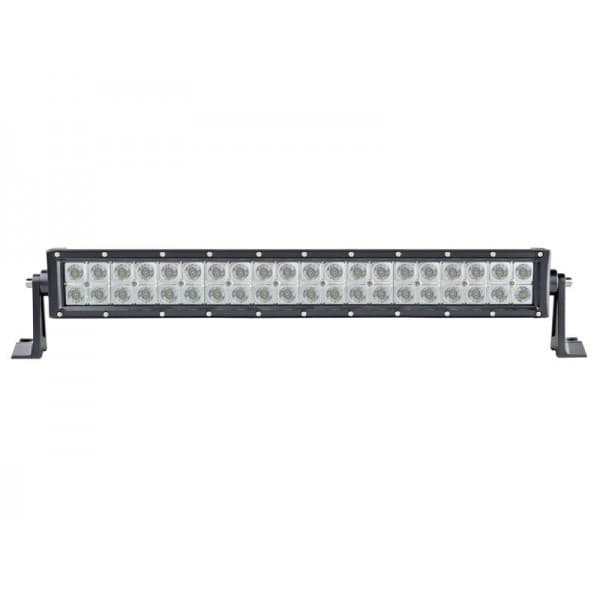 Rampe LED 120W 40 LED vue de face éteinte, double rangée optiques pour éclairage automobile