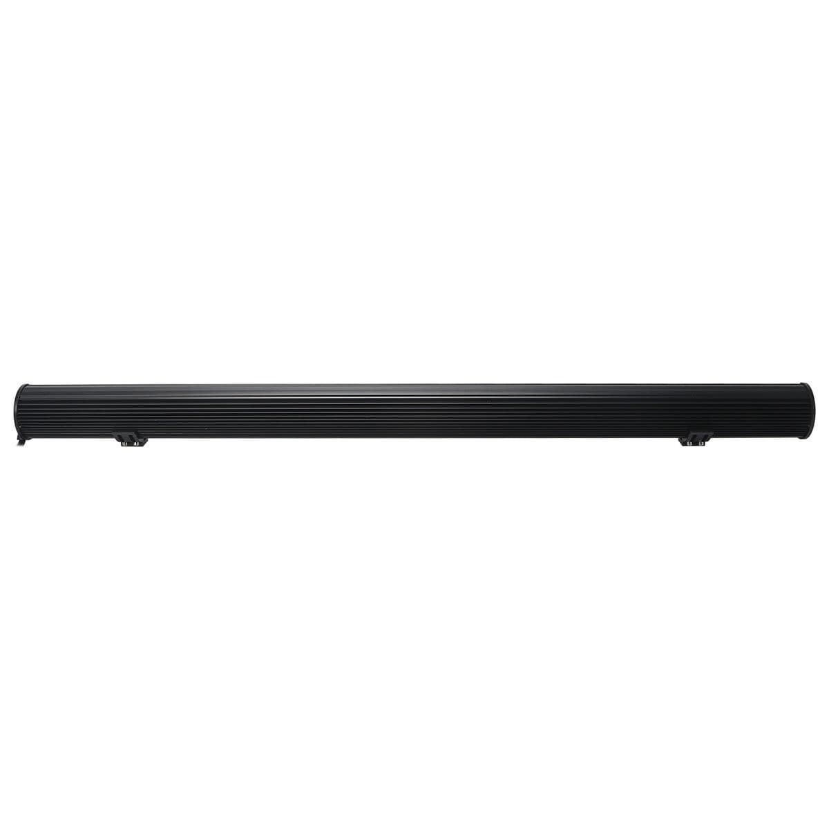 Vue arrière de la rampe LED 1250mm montrant le dissipateur aluminium noir nervuré et supports de montage