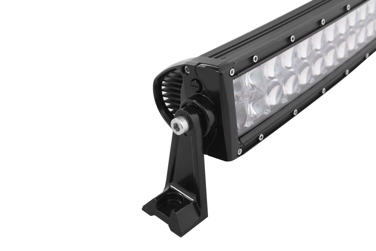 Vue 3D embout barre LED 288W avec dissipateur alu et support réglable