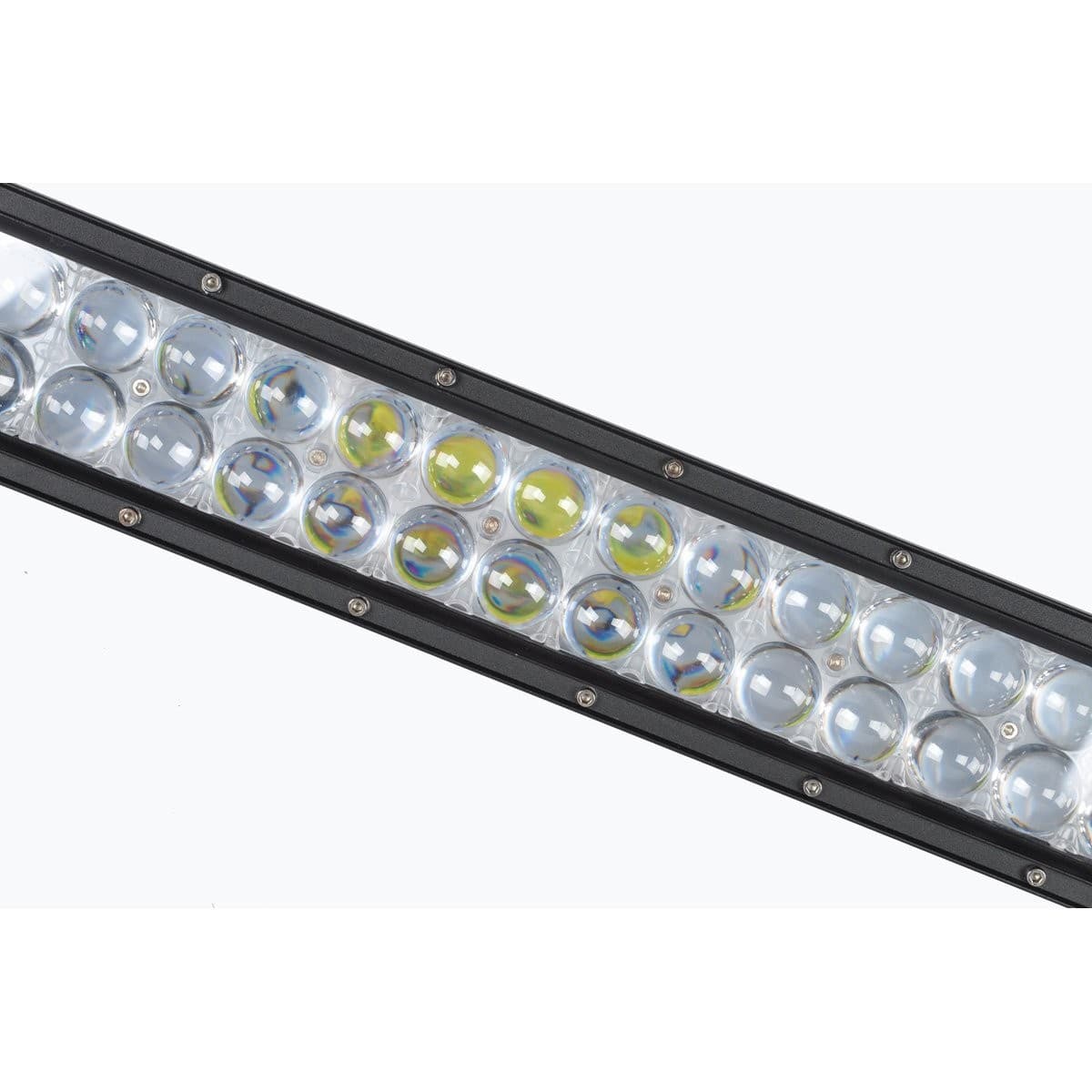 Gros plan optiques 4D barre LED longue portee 240W avec lentilles bombees double rangee
