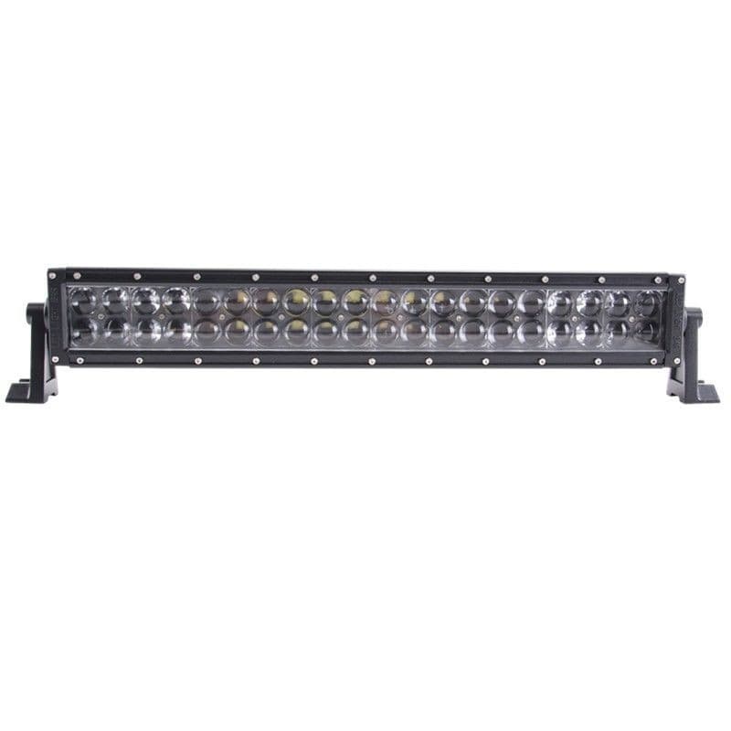 Barre LED longue portée 4D 120W vue de face, double rangée de 40 leds spot pour 4x4 et utilitaire