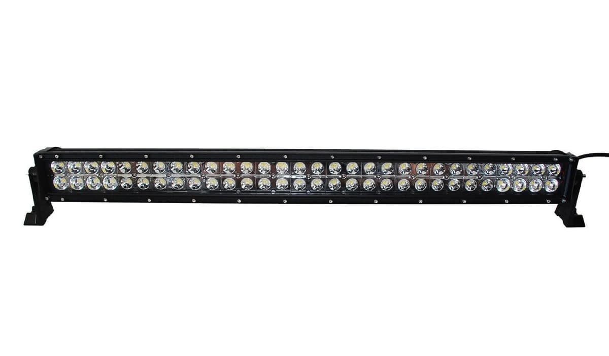 Rampe LED quad 800mm face avant zoom sur double rangée de 60 diodes CREE spot flood