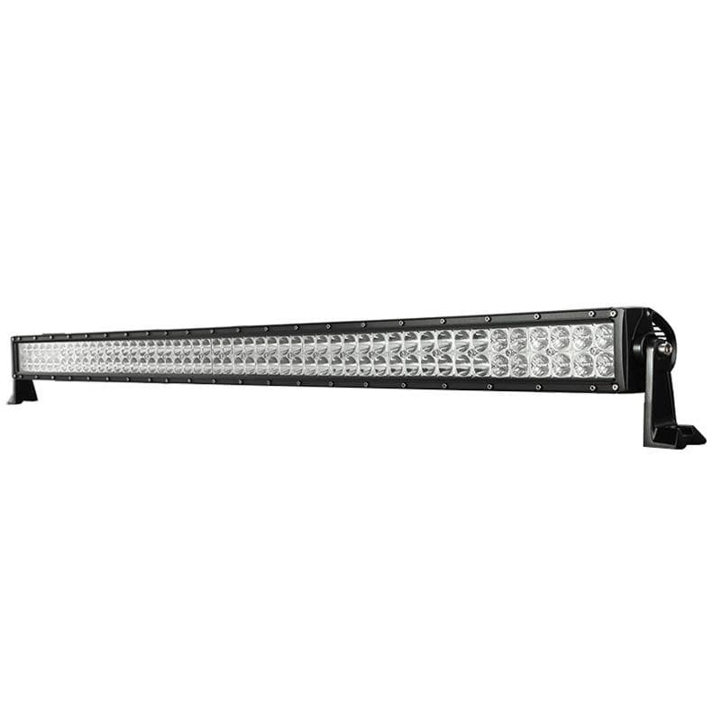Rampe LED 1350mm 300W vue latérale, profil fin et support de fixation orientable pour montage tout-terrain