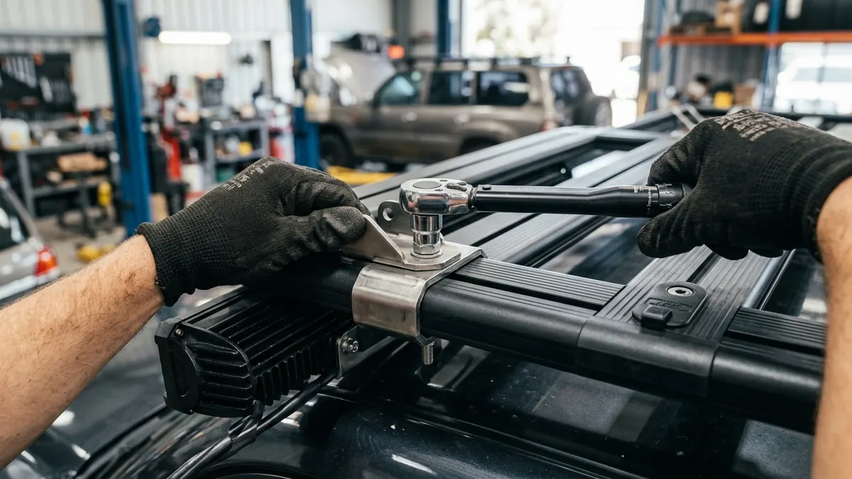 Outils et matériel nécessaires pour installer une barre LED sur un 4x4